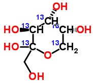 D-[UL-<sup>13</sup>C<sub>6</sub>]fructose